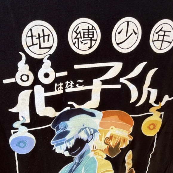 Toilet-Bound Hanako-kun T-Shirt – Official Anime Graphic Tee  Black Unisex Small - Picture 3 of 4